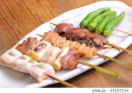 串焼き盛り合わせ　居酒屋メニュー 35207234