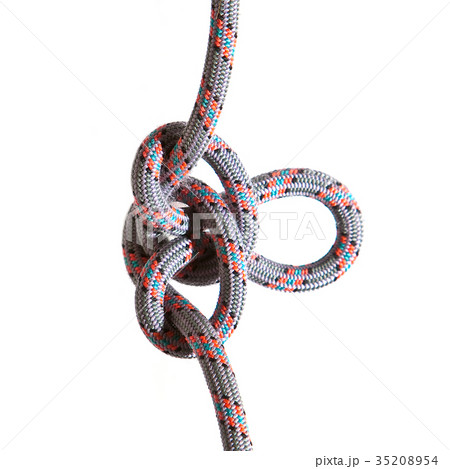 Alpinist knot on the rope 35208954