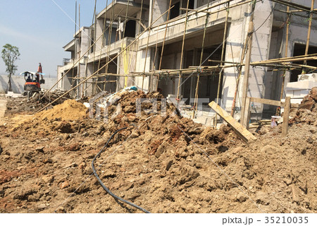 Construction of a residential area 35210035