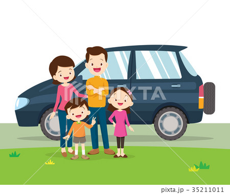 car and family portrait 35211011