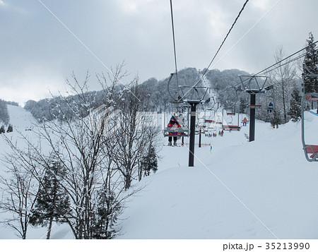 スキー場 リフトからの風景 35213990