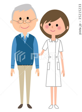看護師 患者のイラスト素材