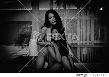 young woman brunette with beautiful nude 35215446