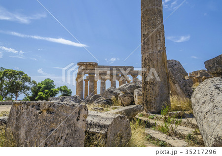 Remains of the acropolis of selinunte sicily Remains of the acropolis of selinunte sicily 35217296