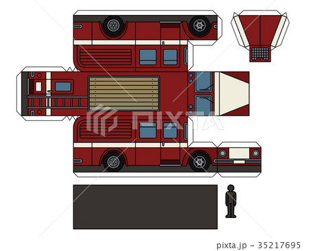 Paper model of an old firetruck Paper model of an old firetruck 35217695