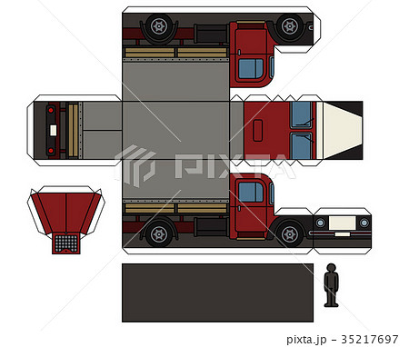 Paper model of an old truck Paper model of an old truck 35217697