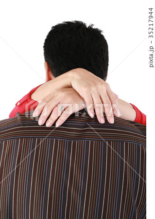 Woman hugging her husband with love 35217944