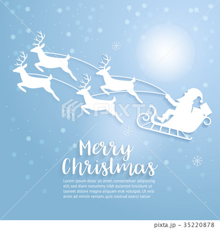 Merry Christmas art. Vector and illustration. 35220878