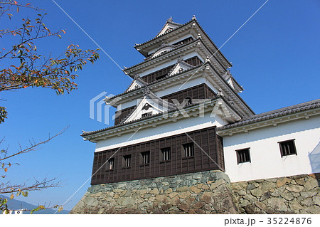 青空の大洲城　伊予大洲　愛媛県　四国 35224876