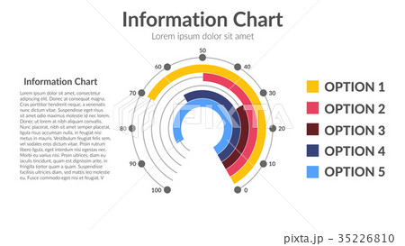 Radial Bar Infographic Element Radial Bar Infographic Element 35226810