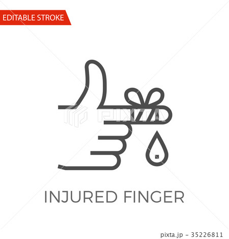 Injured Finger Vector Icon Injured Finger Vector Icon 35226811