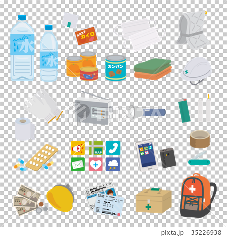 防災グッズ　イラスト 35226938