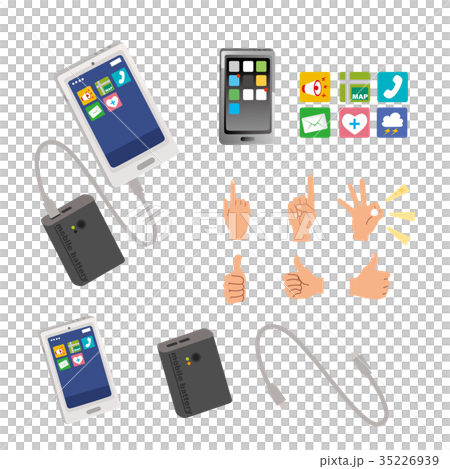 Smartphone smartphone battery illustration Smartphone smartphone battery illustration 35226939