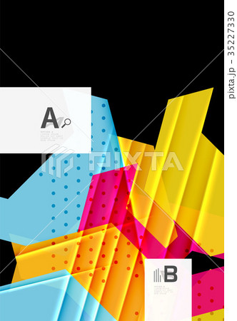 Triangles and geometric shapes abstract background 35227330