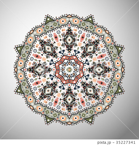 Round colorful geometric pattern Round colorful geometric pattern 35227341