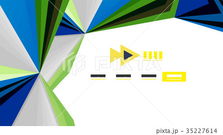 Modern triangle presentation template Modern triangle presentation template 35227614