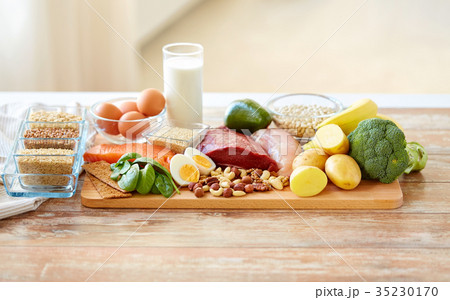 natural food on table natural food on table 35230170