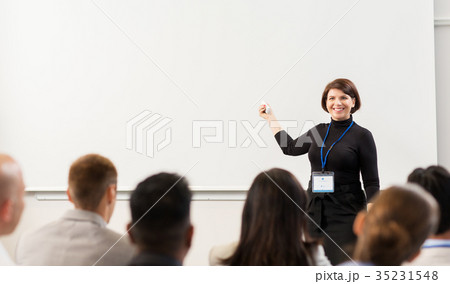 group of people at business conference or lecture 35231548