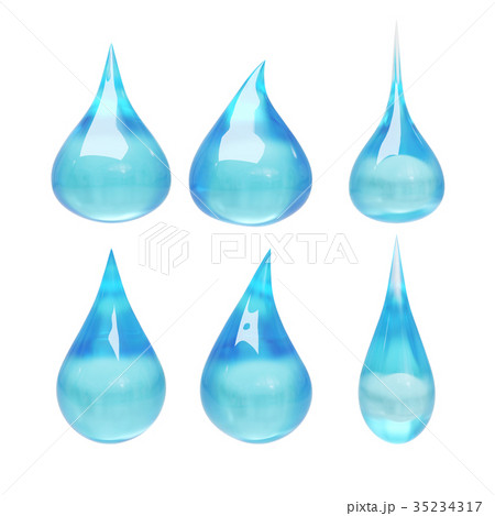 Set of water drop with clipping path 35234317