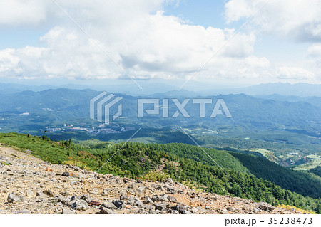 草津白根山 本白根山 の景色の写真素材