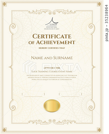 Certificate template, Diploma design template 35238964