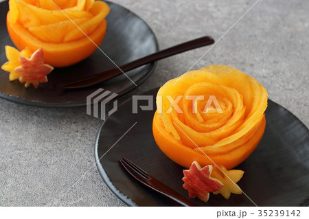 柿のデザート 35239142