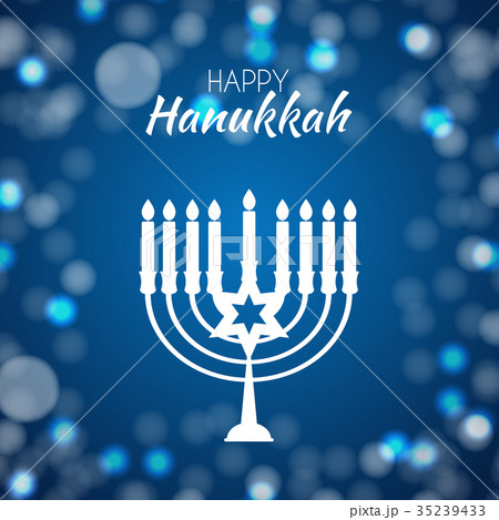 Happy Hanukkah, Jewish Holiday Background. Vector 35239433