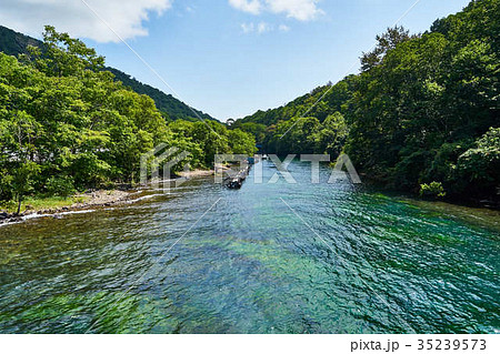 北海道　支笏湖温泉　千歳川 35239573
