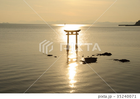 宇城市永尾神社の海中鳥居 宇城市永尾神社の海中鳥居 35240071