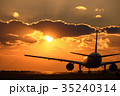 熊本空港の夕焼け 35240314