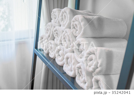 Blurred bathroom interior background 35242041