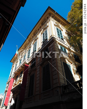 ジェノヴァ 白の宮殿 Palazzo Bianco White Palace Genoaの写真素材