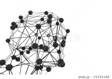 Abstract 3d rendering of chaotic structure 35243168