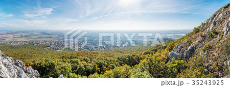 Panoramic view of the Nitra city from Zobor hill 35243925