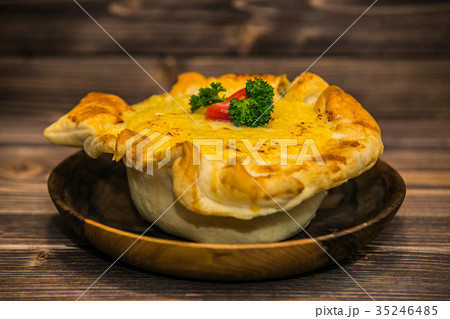 Detail on special designe for food on plate Detail on special designe for food on plate 35246485