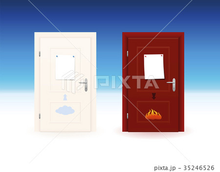 Heaven Hell Choice Doors Blank Sheets 35246526