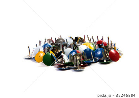 colored drawing pins office supplies stationery 35246884