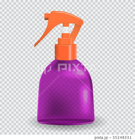Colorful naturalistic Bottle with spray. Vector Colorful naturalistic Bottle with spray. Vector 35248331