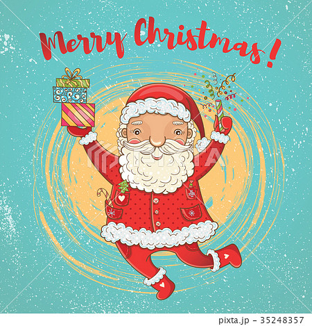 Vector illustration of Santa Claus with gifts Vector illustration of Santa Claus with gifts 35248357