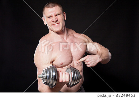 Sport the athlete bodybuilder build muscles 35249453