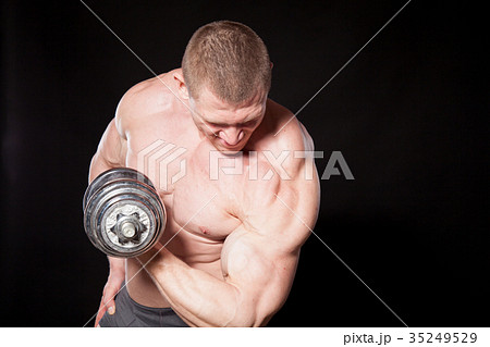 Sport the athlete bodybuilder build muscles 35249529