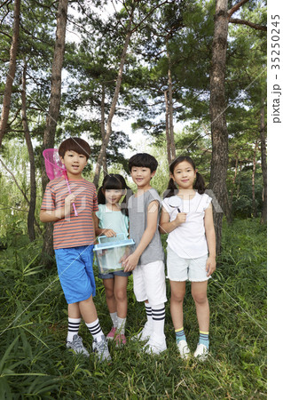 昆虫採集 少女 少年 35250245