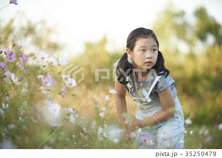 花 少女 子供 35250479