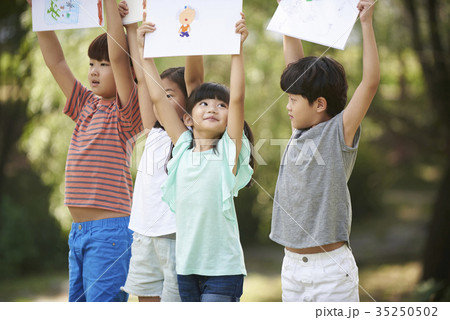 少女 少年 スケッチブック 35250502