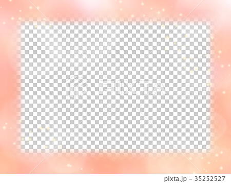 Pink Glitter Frame Transparent Stock Illustration