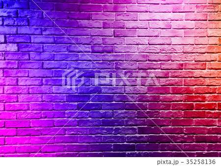 Abstract color brick wall background. 35258136