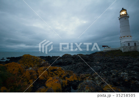The lighthouse at the dusk - early morning 35258505