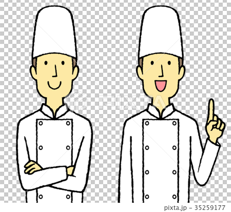 公雞外套的年輕人有胳膊指向的 35259177