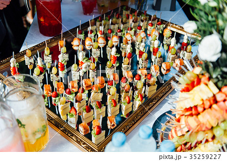 Delicious canapes as event dish 35259227