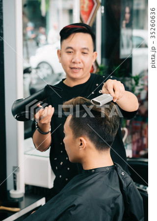 Blowing hair 35260636